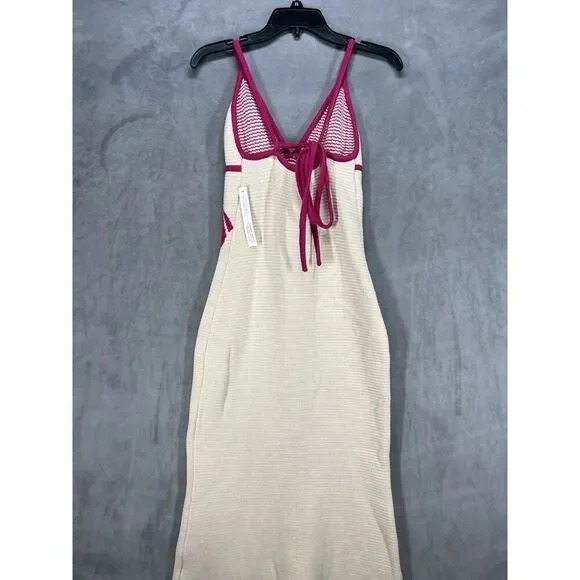 NEw Anthropologie The Wolfgang Sleeveless V-neck Knit Midi Dress Size Medium - Picture 7 of 10